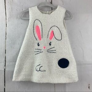 Fuzzy white bunny dress